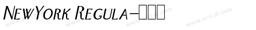 NewYork Regula字体转换